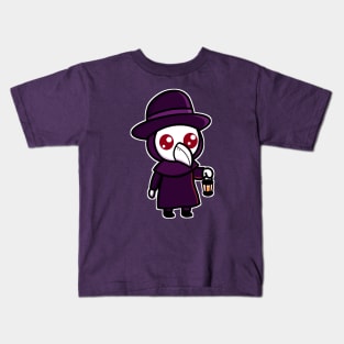 Cute Chibi Plague Doctor with lantern Kids T-Shirt